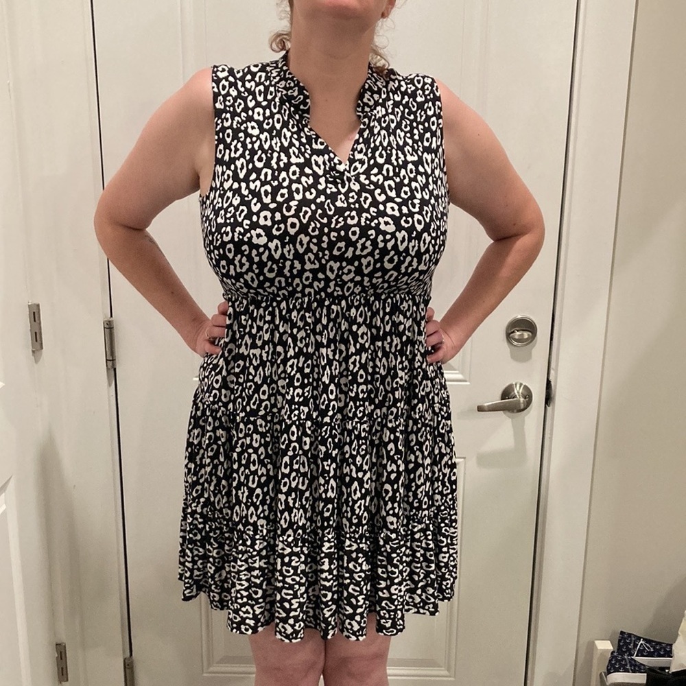 **Reduced Beeson River Leopard Print Dress Size 1X